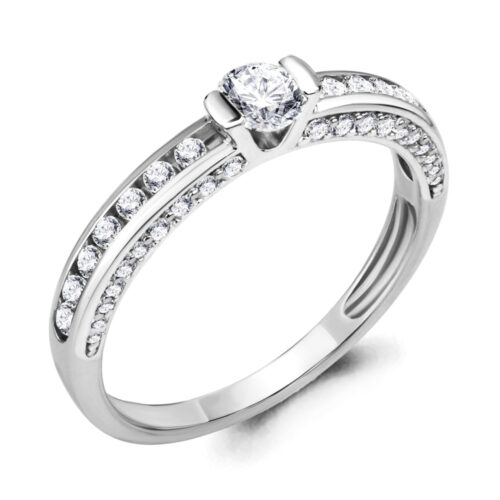 Серебро 925 Кольцо Р.17 Вес 1.95 Аквамарин