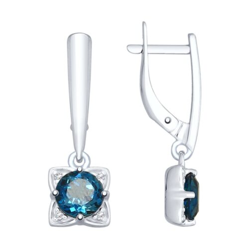 Серебро 925 Серьги Вес 3.37 Соколов