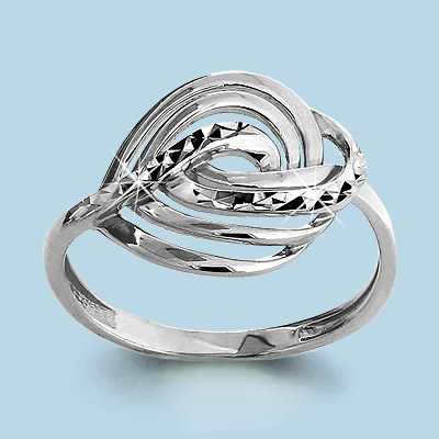 Серебро 925 Кольцо Р.17 Вес 1.63 Аквамарин