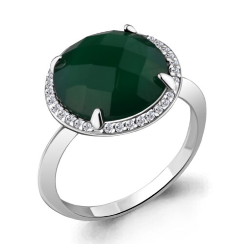 Серебро 925 Кольцо Р.19 Вес 3.19 Аквамарин