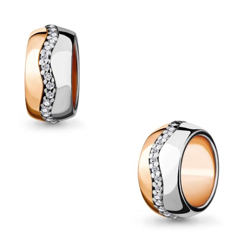 Серебряный шарм 925 пробы с фианитами