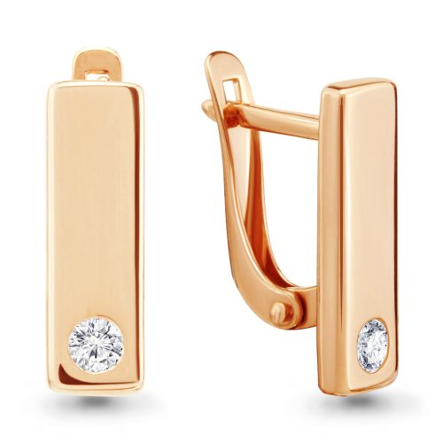 Серебряные серьги 925 пробы с фианитами