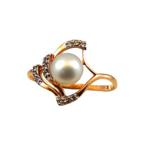 Золото 585 Кольцо Р.17.5 Вес 1.91 Ювелиры северной столицы