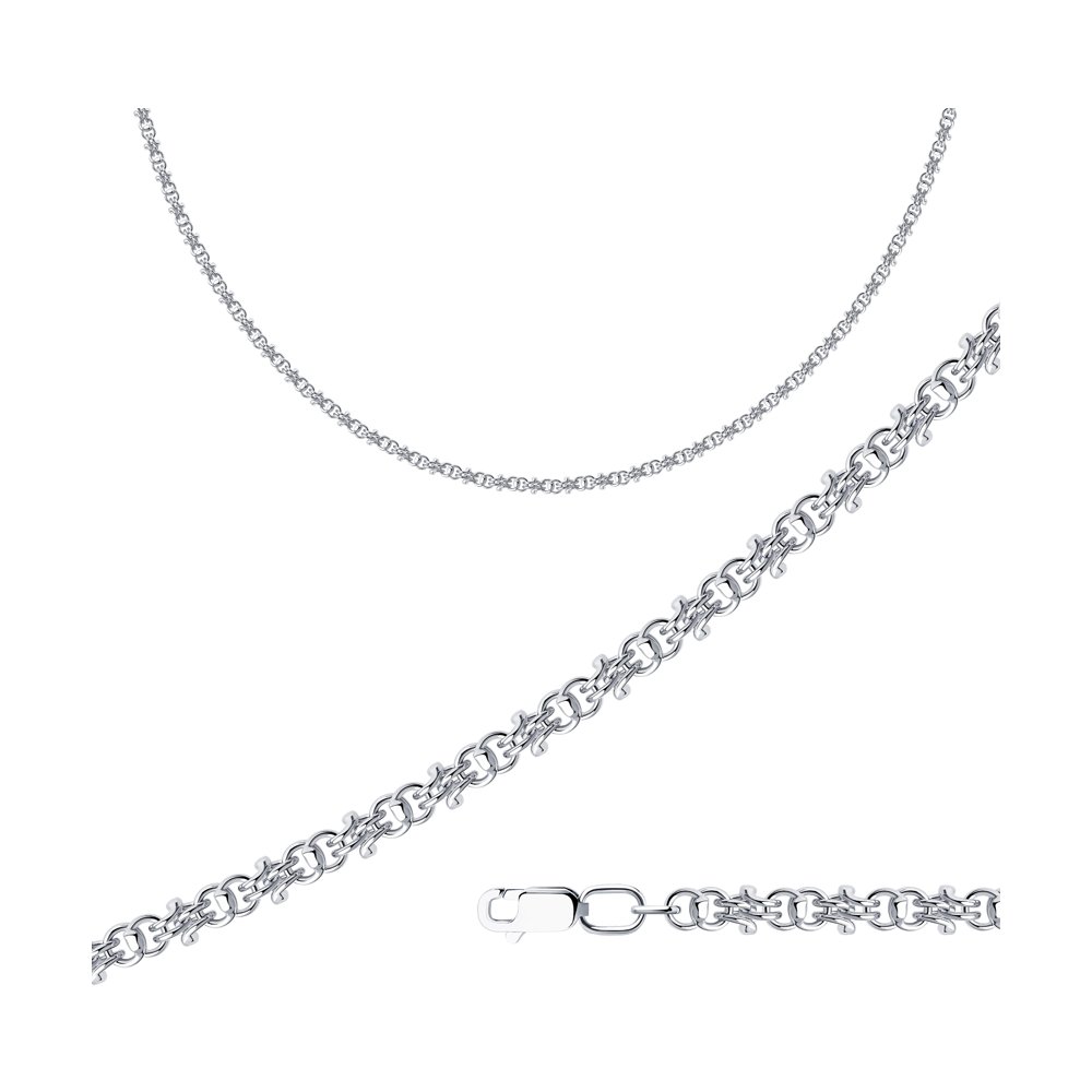 Серебро 925 Цепь Р.55 Вес 21.17 SOKOLOV