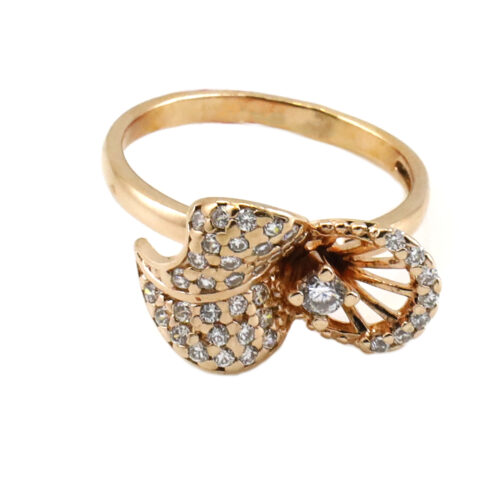 Серебро 925 Кольцо Р.16.5 Вес 2.64 DIAMANT