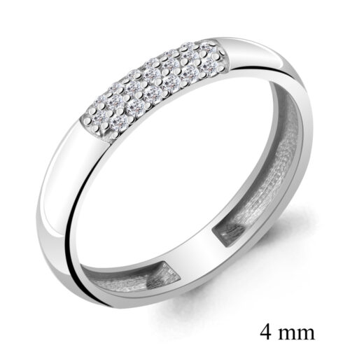 Серебро 925 Кольцо Р.18.5 Вес 2.10 AQUAMARINE