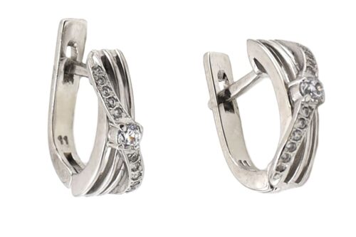 Серебро 925 Серьги Вес 2.79 ATOLL