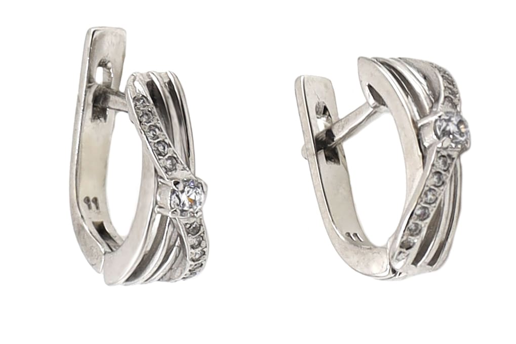 Серебро 925 Серьги Вес 2.79 ATOLL