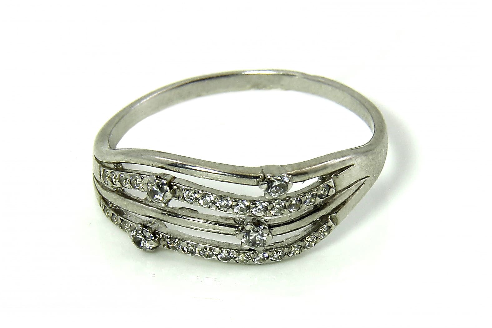 Серебро 925 Кольцо Р.16.5 Вес 1.57 Атолл