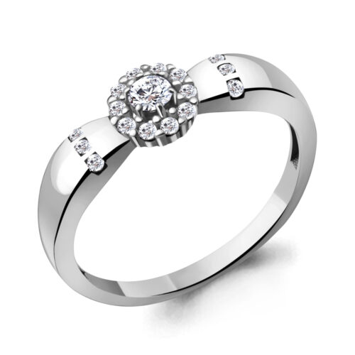 Серебро 925 Кольцо Р.16.5 Вес 1.76 АQUAMARINE