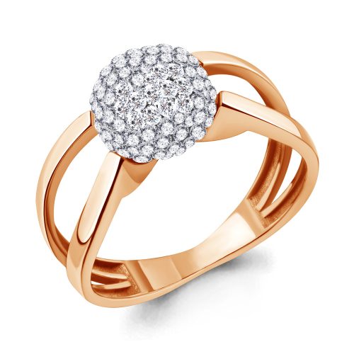 Серебряное кольцо 925 пробы с фианитами