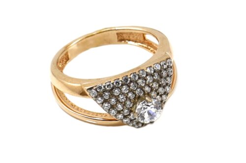 Серебро 925 Кольцо Р.17 Вес 5.0 Красное