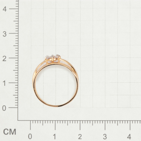 Золотое кольцо 585 пробы с фианитом