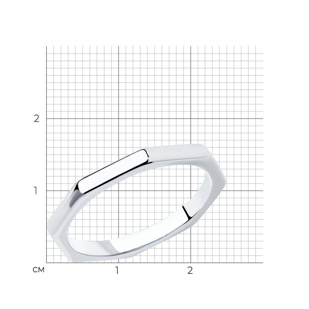 Серебро 925 Кольцо Р.17.5 Вес 1.05 SOKOLOV