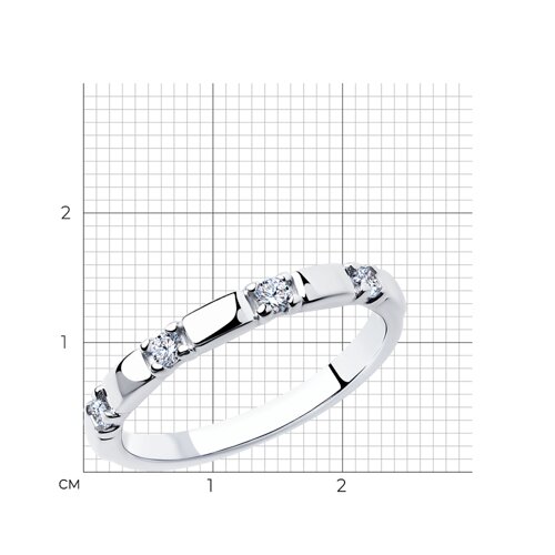 Серебро 925 Кольцо Р.19 Вес 1.29 SOKOLOV