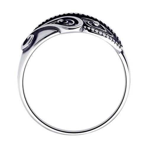 Серебро 925 Кольцо Р.18 Вес 1.81 Diamant