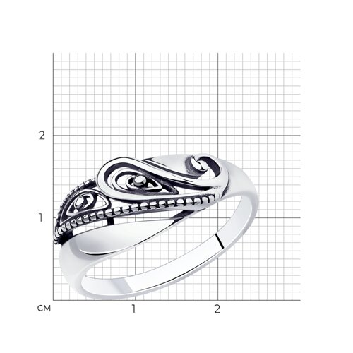 Серебро 925 Кольцо Р.17 Вес 1.62 Diamant