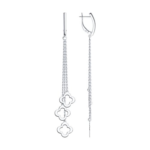 Серебро 925 Серьги Вес 4.70 SOKOLOV