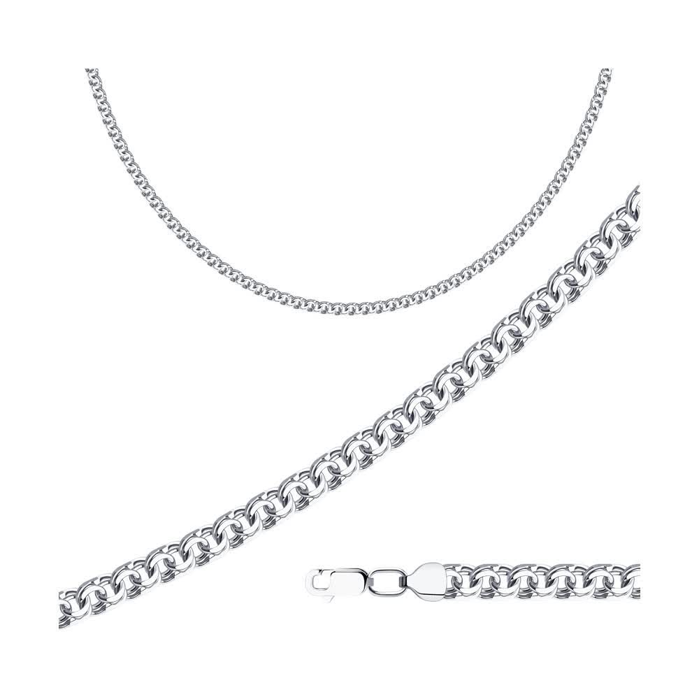Серебряная цепь 925 пробы