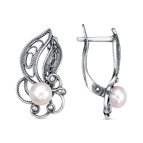 Серебро 925 Серьги Вес 4.30 Красная Пресня