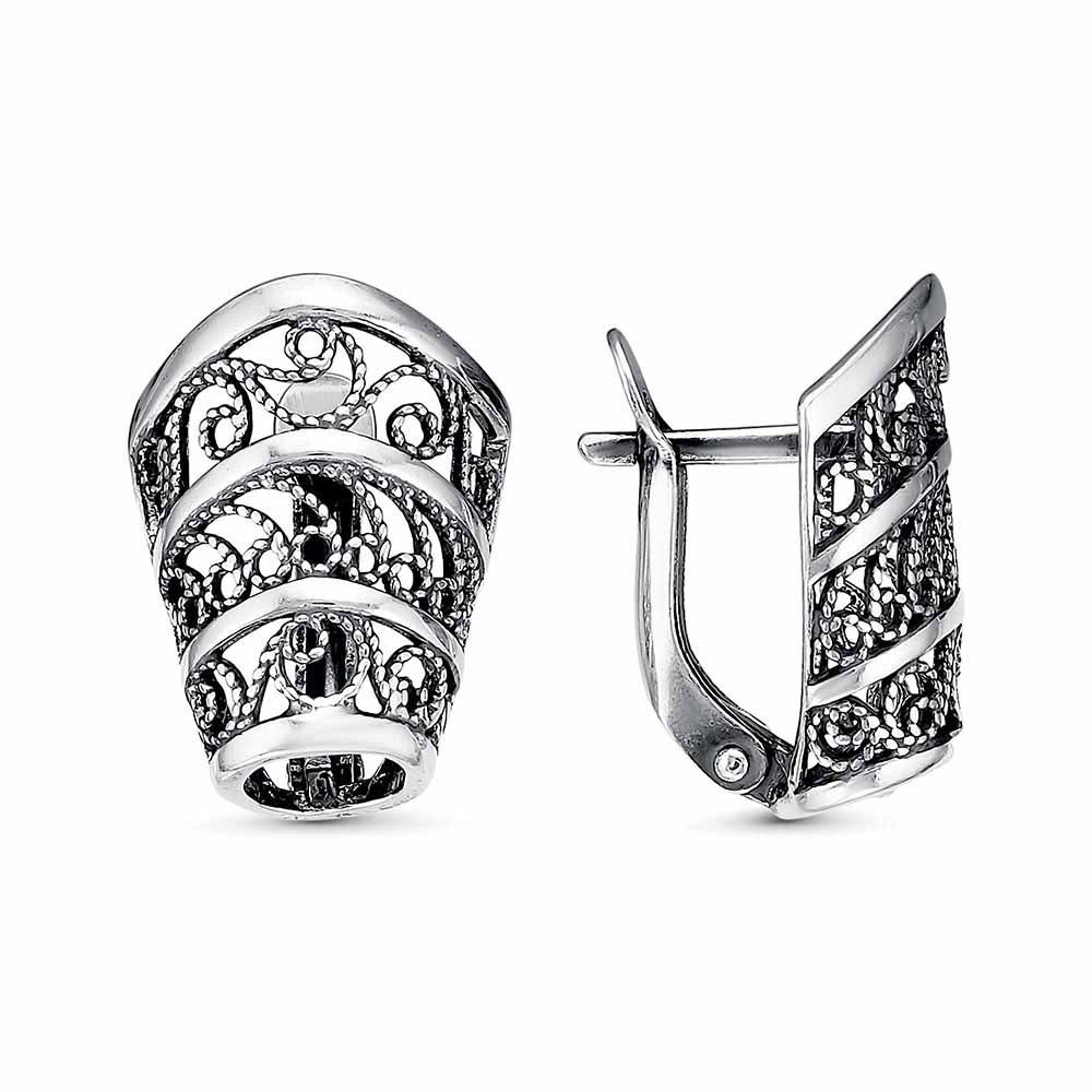 Серебро 925 Серьги Вес 3.50 Красная Пресня