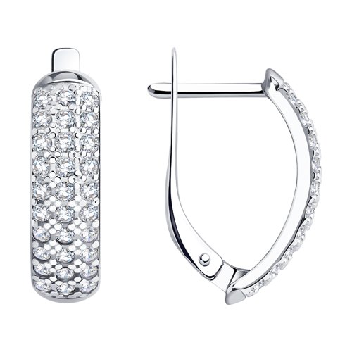 Серебро 925 Серьги Вес 3.20 SOKOLOV