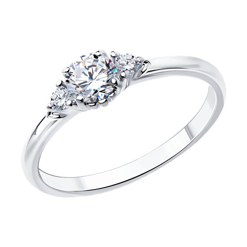 Серебро 925 Кольцо Р.19.5 Вес 1.70 Diamant