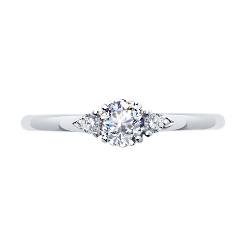 Серебро 925 Кольцо Р.19.5 Вес 1.70 Diamant