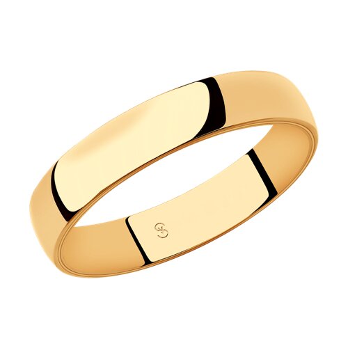 Золото 585 Кольцо обручальное Р.21 Вес 3.55 SOKOLOV