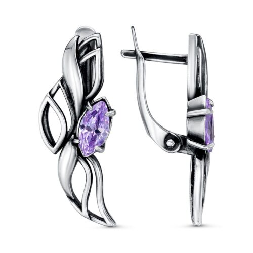 Серебро 925 Серьги Вес 4.40 Красная Пресня