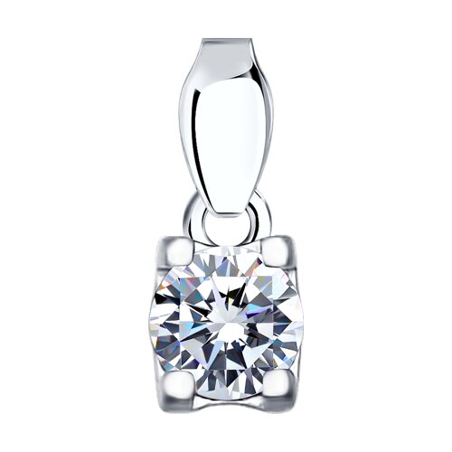 Серебряная подвеска 925 пробы с фианитом