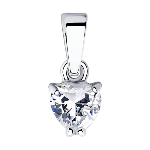 Серебряная подвеска 925 пробы с фианитом