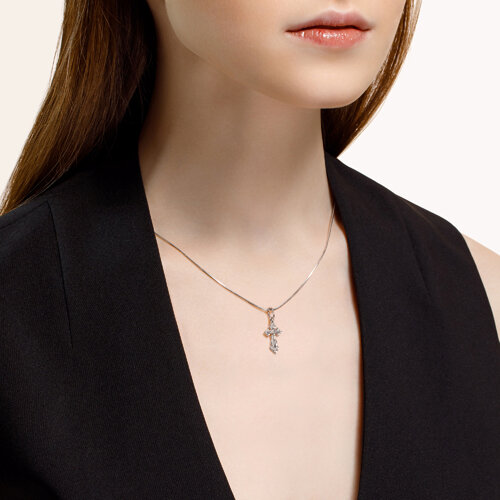 Серебряный крест 925 пробы