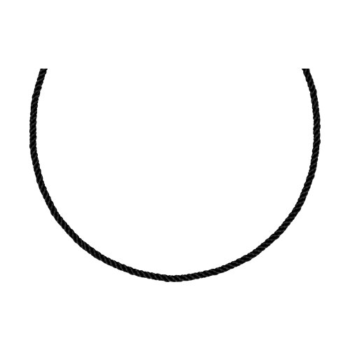 Текстильный шнурок с серебряной застежкой 925 пробы