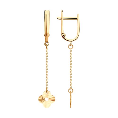 Золотые серьги 585 пробы