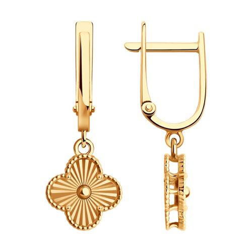 Золотые серьги 585 пробы