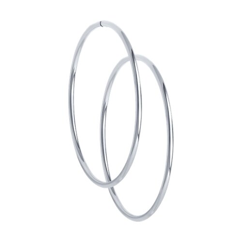 Серебряные серьги-конго 925 пробы