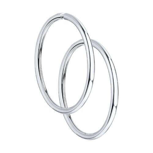 Серебряные серьги-конго 925 пробы