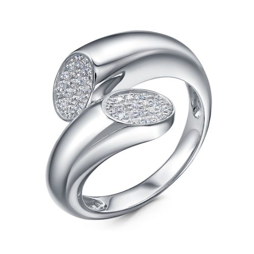 Серебряное кольцо 925 пробы с фианитами