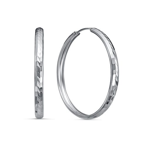 Серебряные серьги-конго 925 пробы