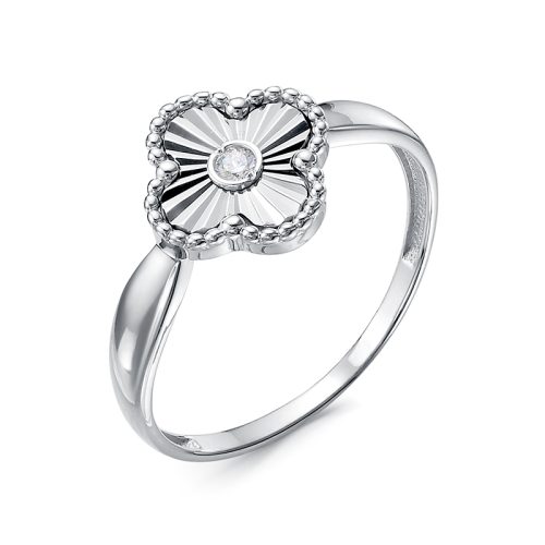 Серебряное кольцо 925 пробы с фианитом