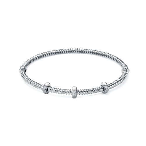 Серебряный браслет 925 пробы с фианитами