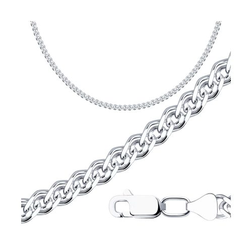 Серебряная цепь 925 пробы