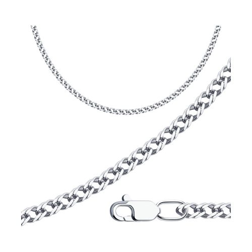 Серебряная цепь 925 пробы