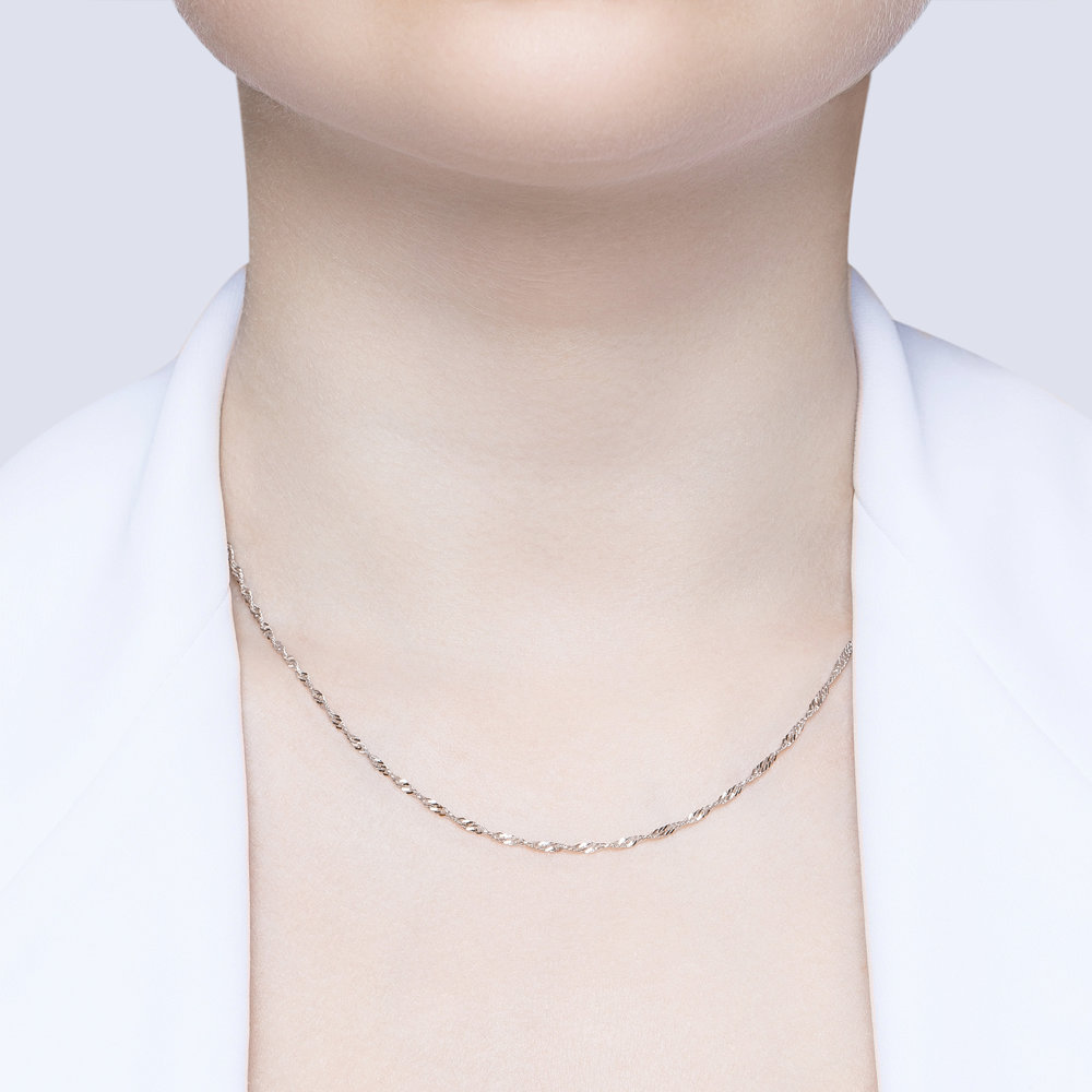 Серебряная цепь 925 пробы