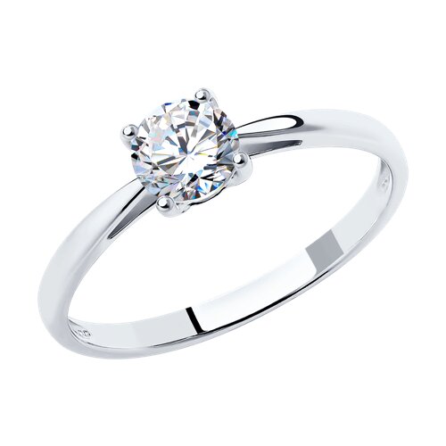 Серебряное кольцо 925 пробы с фианитом