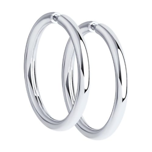 Серебряные серьги-конго 925 пробы